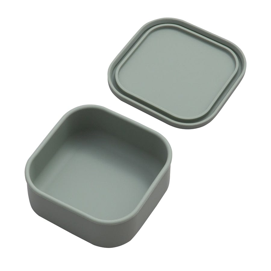 OmieSnack Silicone Snack Box - Green - Lunchbox Mini