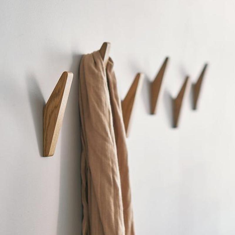 Natural wall mounted coat hooks, Home Storage Solution