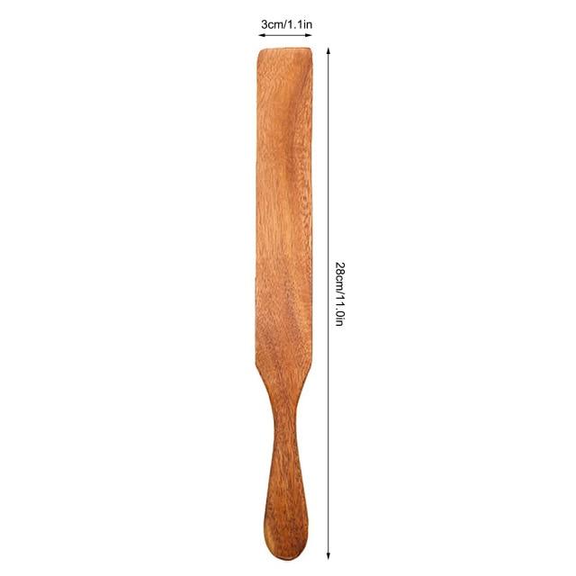 Handcrafted Wooden Blunt Tip Spurtle —