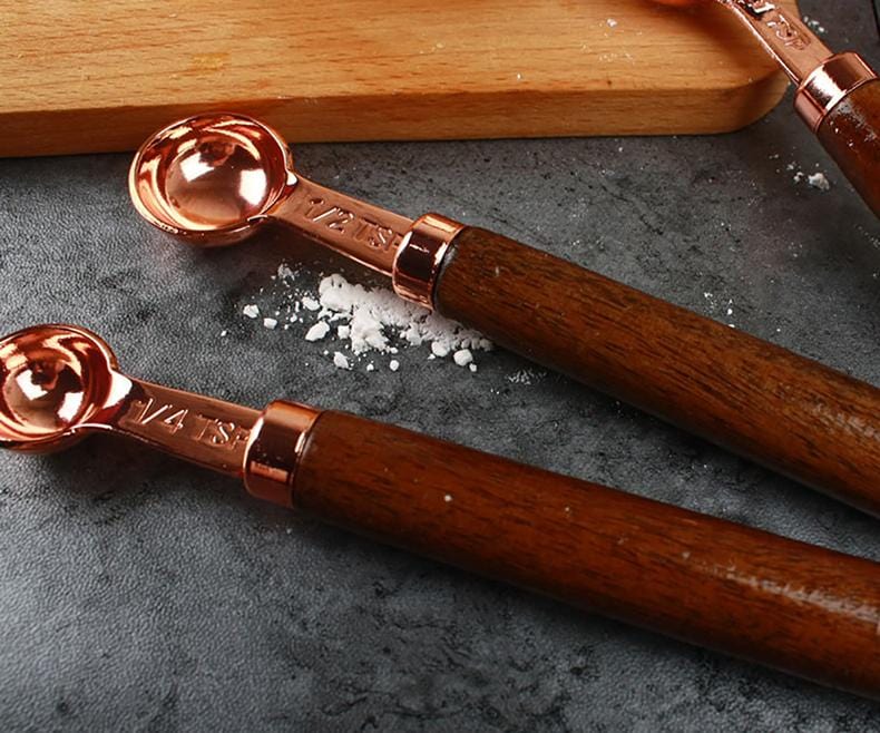 9pc Copper Measuring Cups & Spoons Set- Stainless Steel – Smarthauls